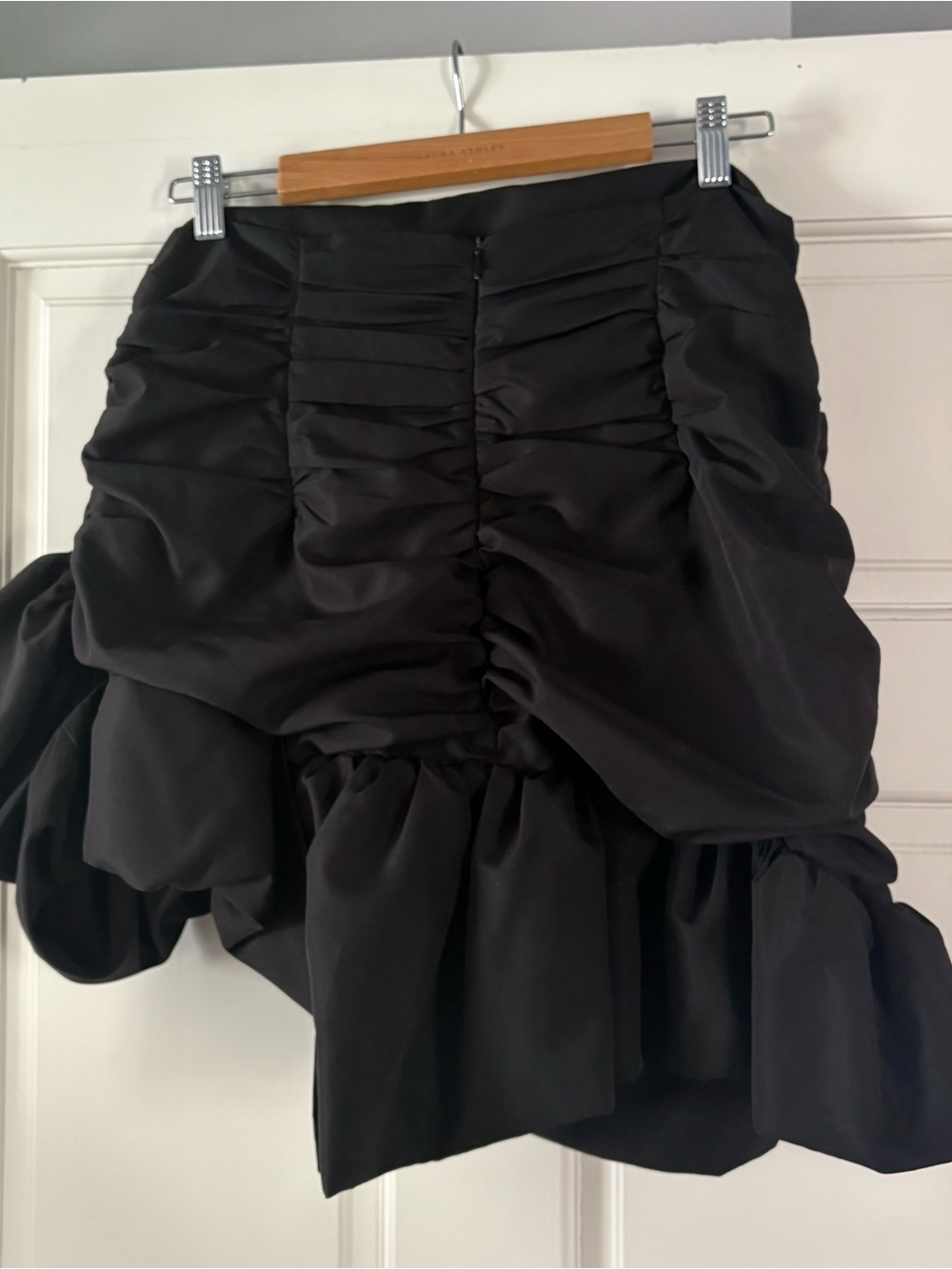 Black Ruffled Mini Skirt - Picture 2 of 3